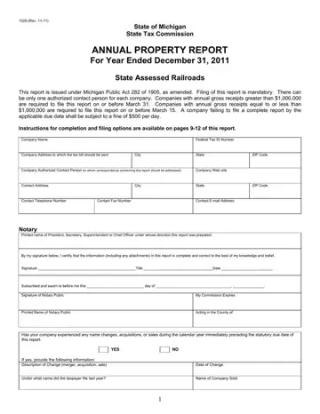Michigan Form 1028 Preview