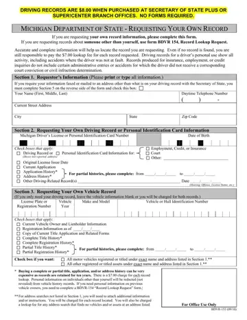 Michigan Form 153 Preview