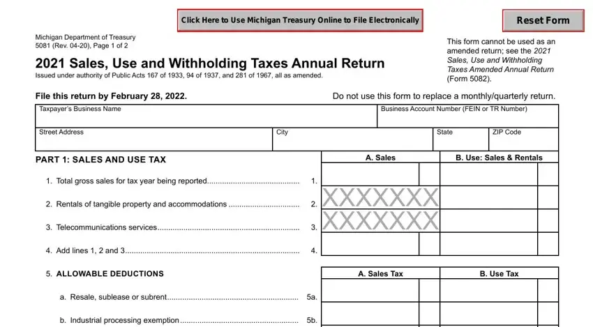 michigan gov form 165 spaces to complete