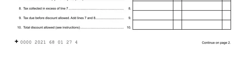 Entering details in michigan gov form 165 stage 3