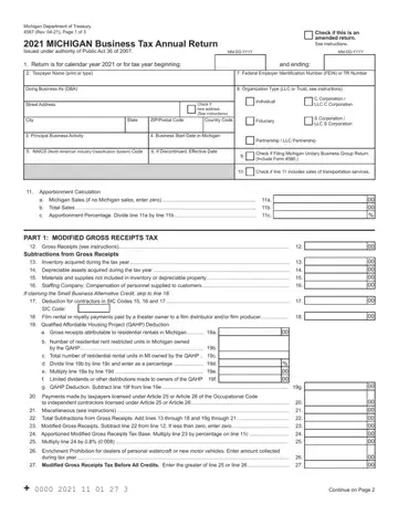 Michigan Form 4567 Preview
