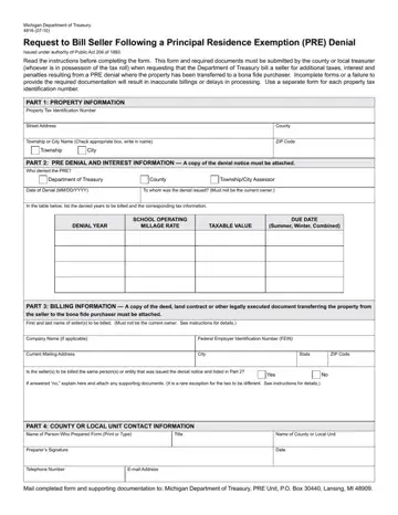 Michigan Form 4816 Preview