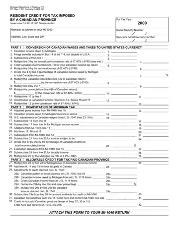 Michigan Form 777 Preview