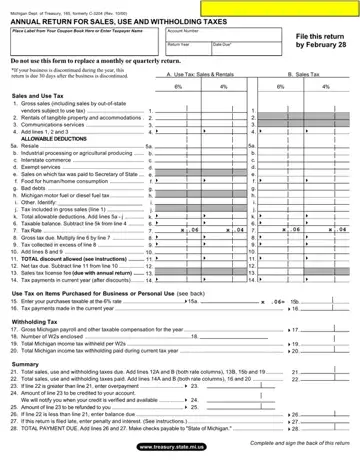 Michigan Form C 3204 Preview