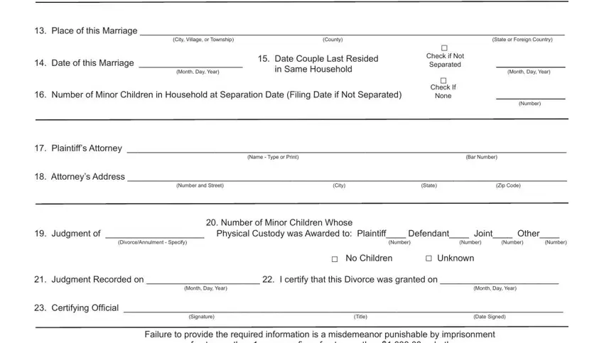 part 2 to finishing record of divorce michigan