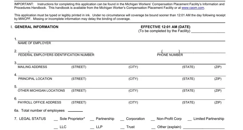 part 1 to completing Michigan Form F 6