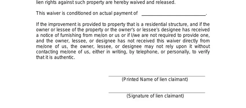 stage 2 to finishing full conditional waiver in michigan