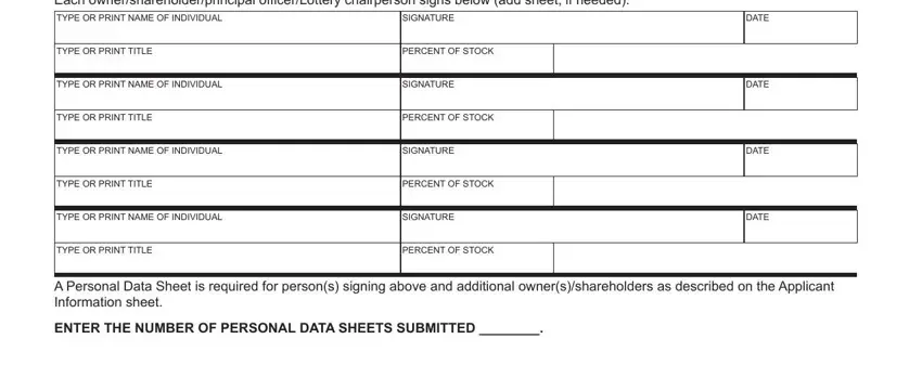 stage 3 to filling out michigan lottery form 5754