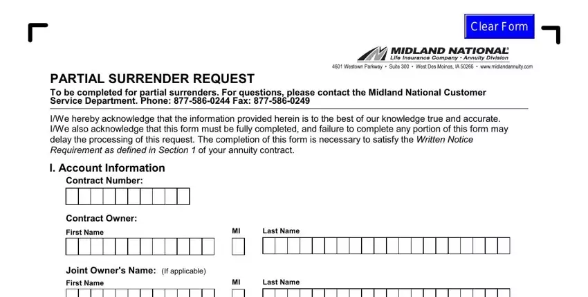 step 1 to completing midland national life insurance forms