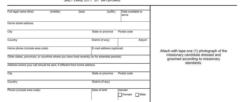 Completing lds mission application form part 2