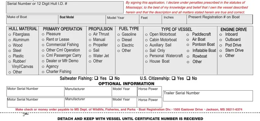 stage 2 to finishing mississippi boat registration form