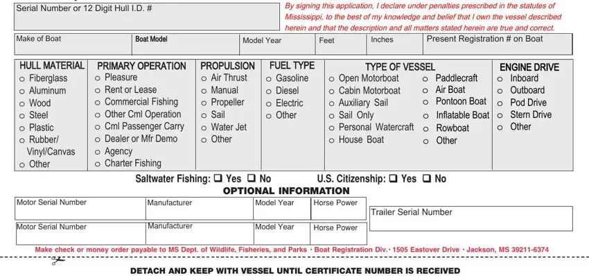 stage 2 to finishing ms boat registration form