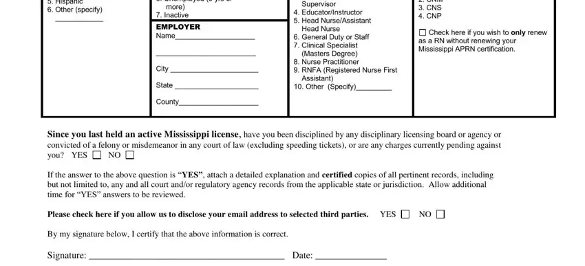 part 3 to entering details in ms state board of nursing