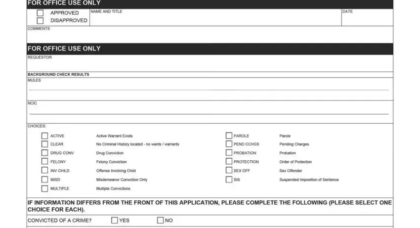 step 4 to entering details in missouri corrections form