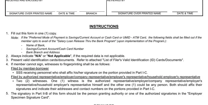 Filling in sss online loan application step 4