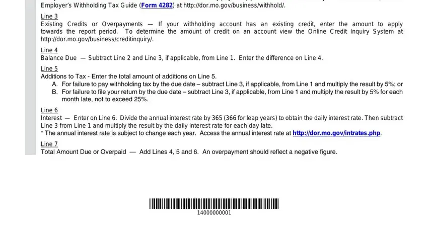 part 5 to entering details in mo 941 fillable form