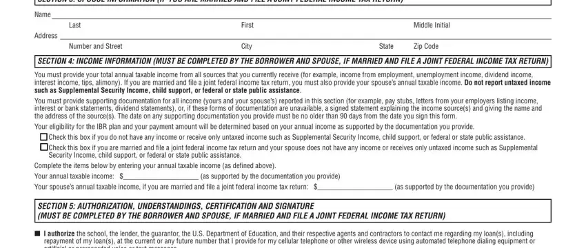 part 4 to filling out 2019 income based repayment forms