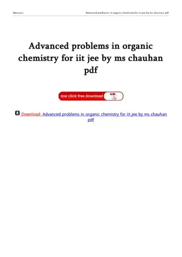 Ms Chauhan Organic Chemistry Form Preview