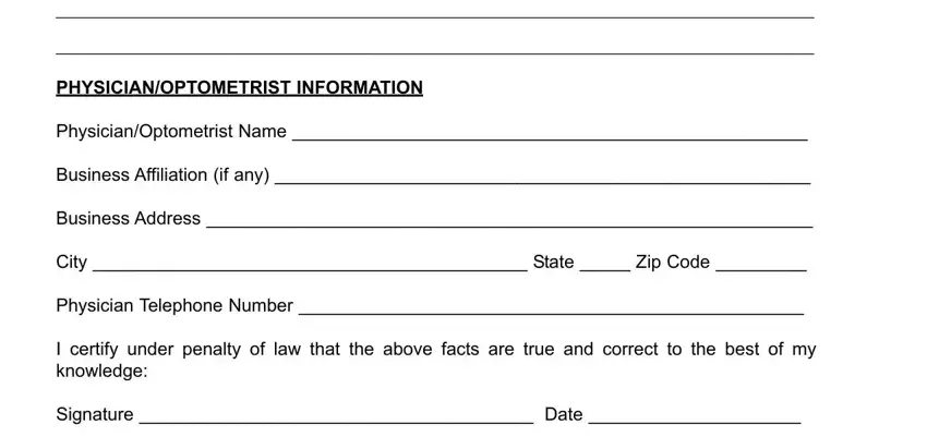 Filling out penndot window tint exemption form step 5