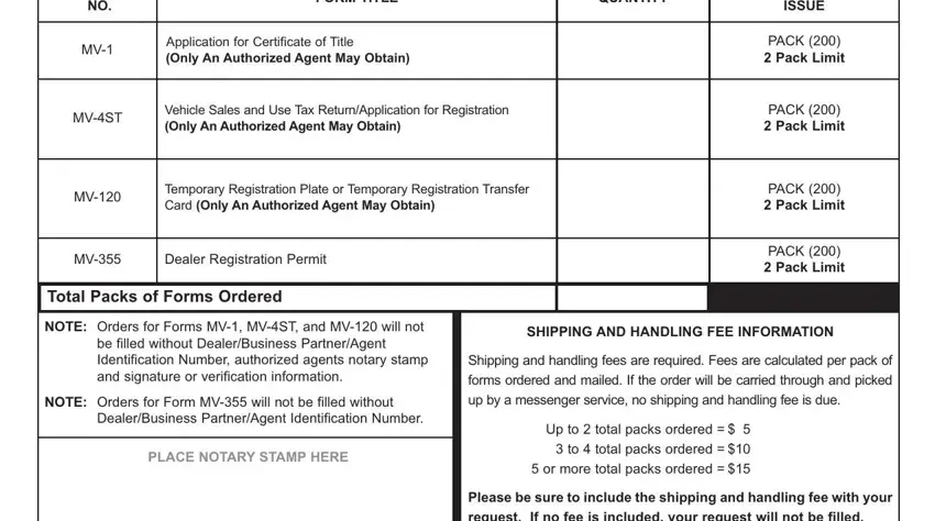 form mv 4st pdf spaces to consider