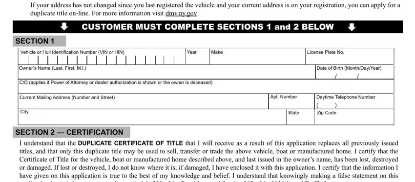 Filling out mv 902 ny dmv part 2