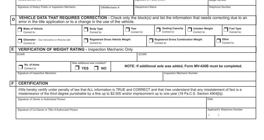 step 2 to completing pa title application mv 41