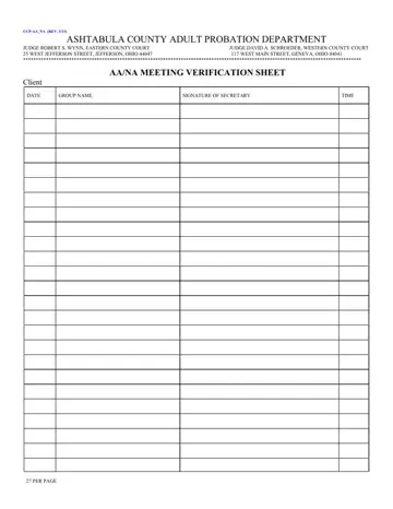 NA Meeting Sheet Form Preview