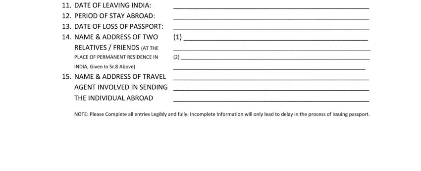 Filling out nationality status verification part 2