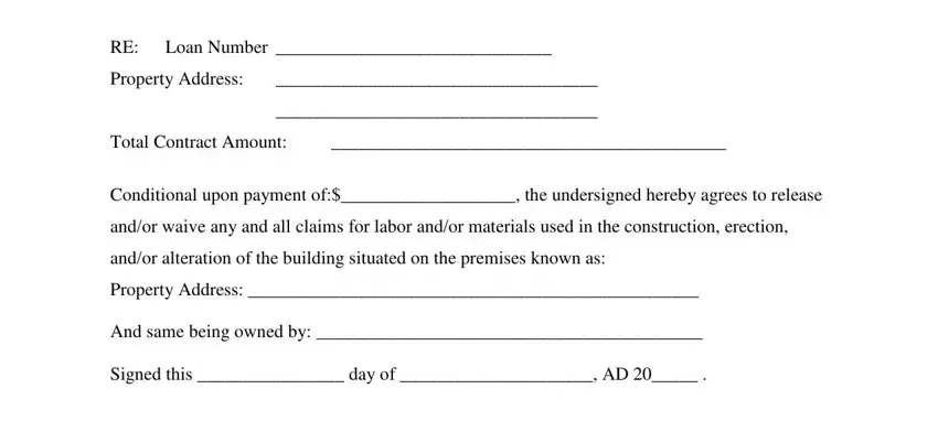 part 3 to entering details in loss draft package