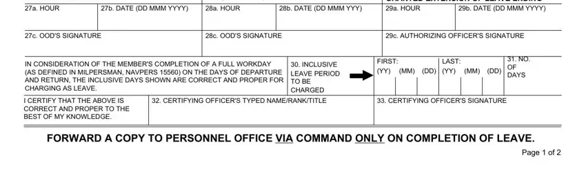 step 3 to filling out navy leave chit 2020 pdf