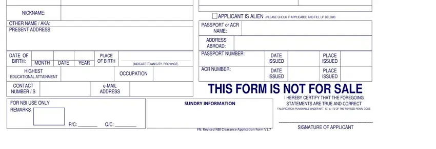 part 2 to finishing nbi clearance