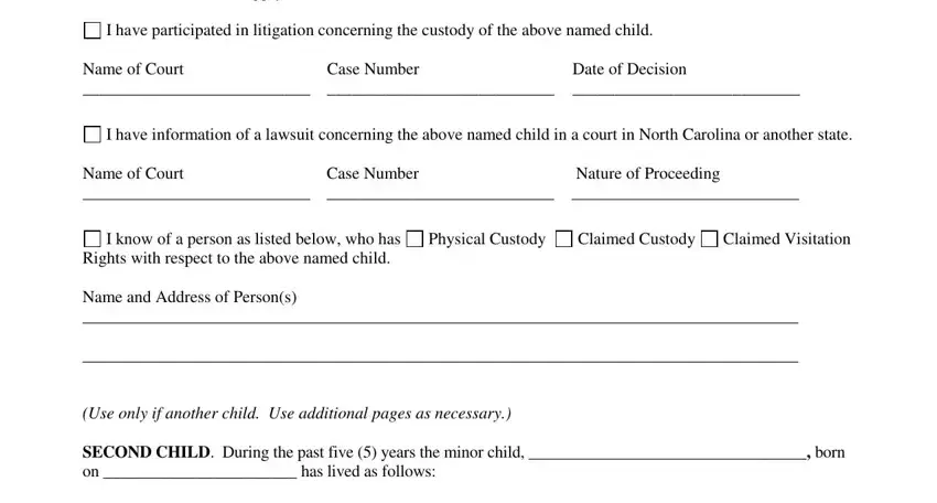 Finishing nc custody form stage 4