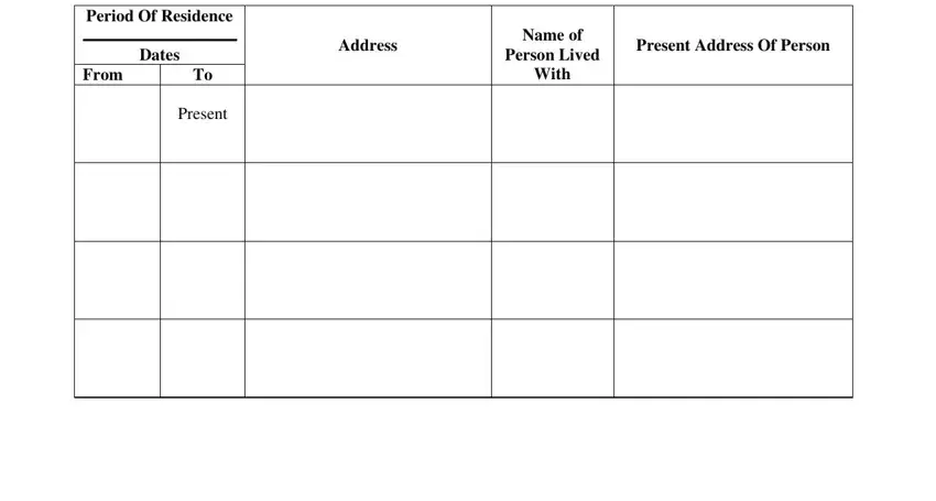 Filling out nc custody form step 5