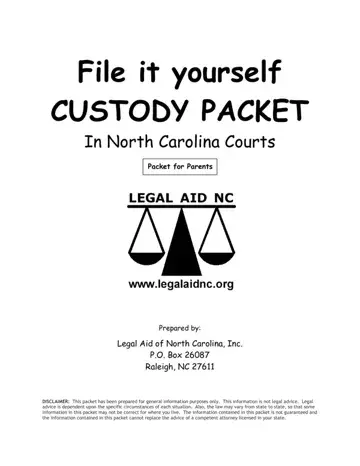 Nc Custody Form Preview