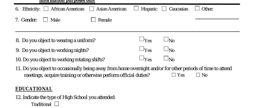 Entering details in nc f3 form part 3