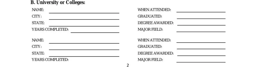 Filling out nc f3 form part 5