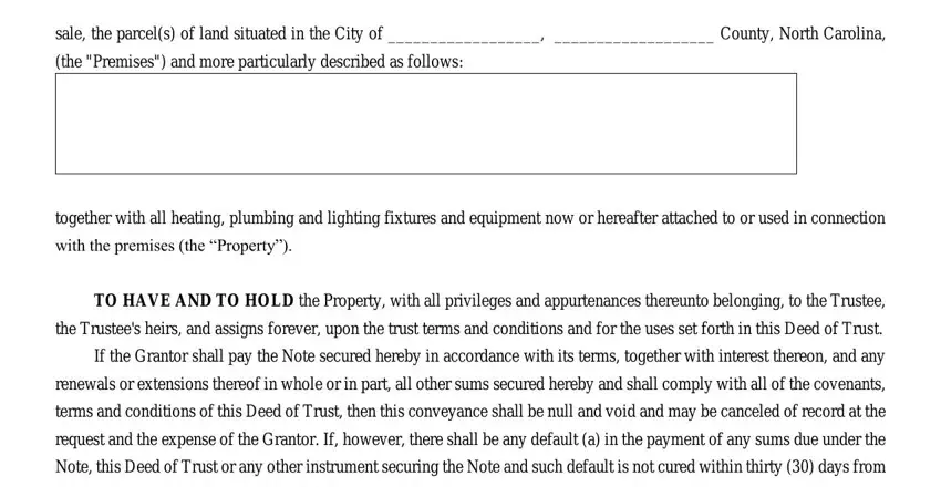 Completing nc bar deed of trust part 3
