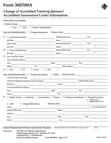 Nccer Form 300 300A Preview