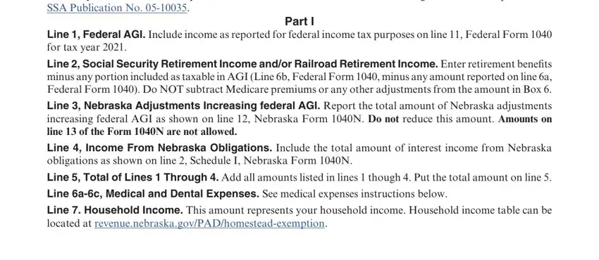 Finishing nebraska homestead exemption form 458 schedule 1 stage 5