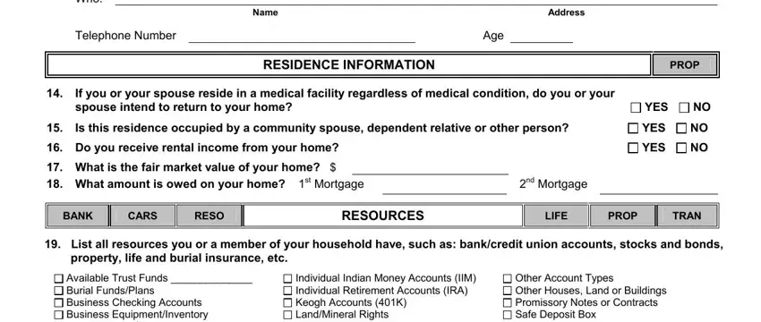 Finishing medicaid form nevada step 5