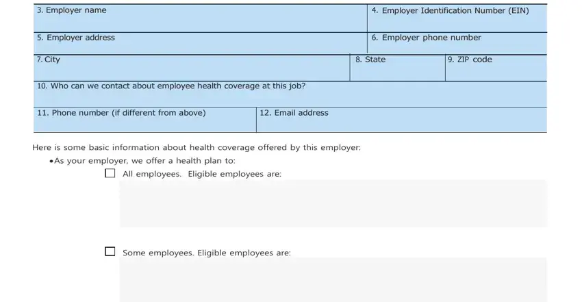 Filling in fillable form 1210 0149 step 2