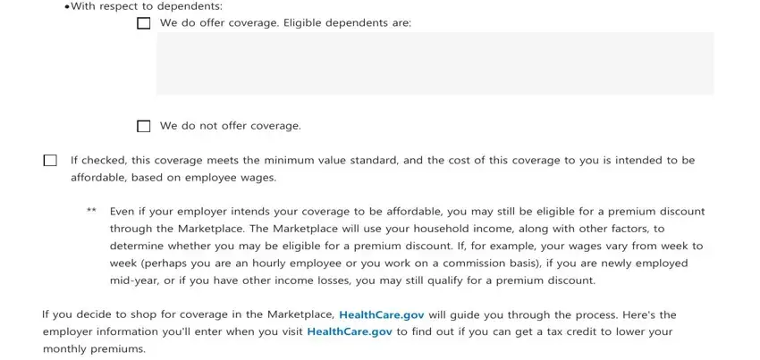 Filling out new health insurance marketplace coverage 2021 fillable form part 3
