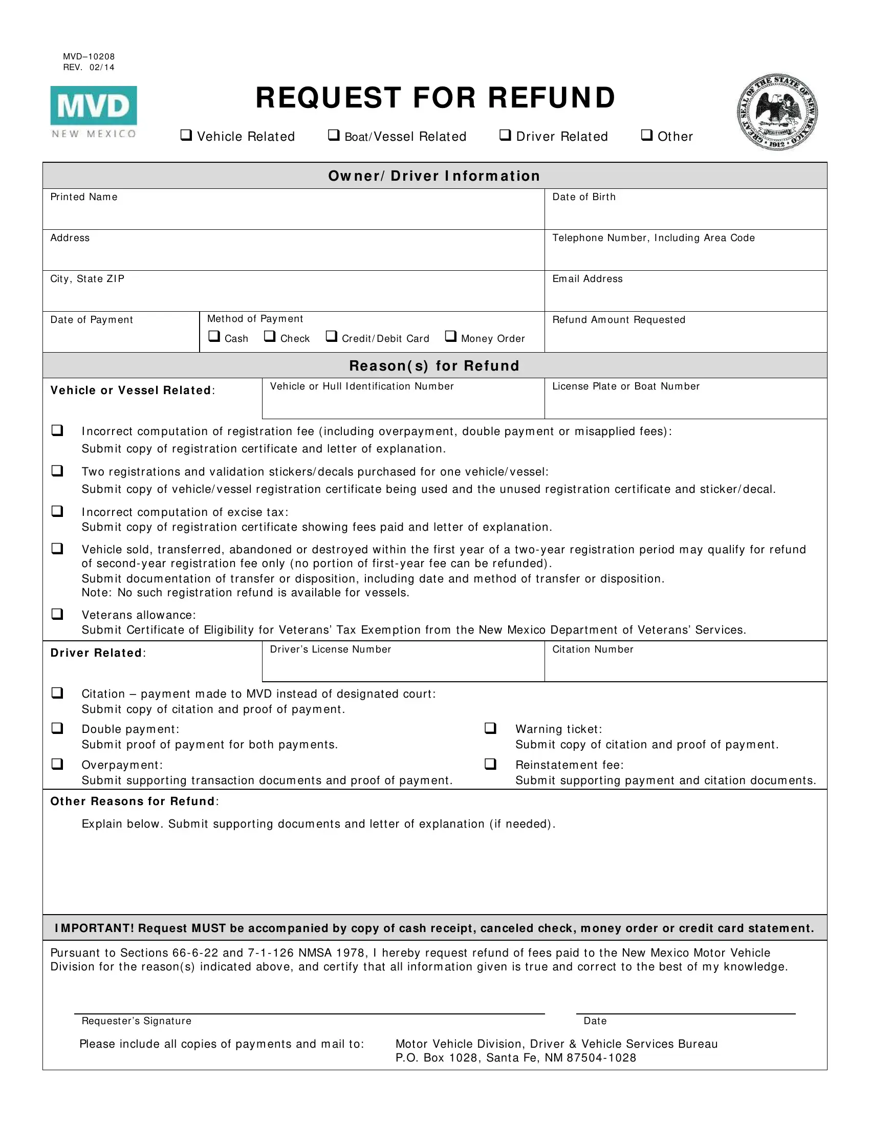 new-mexico-request-for-refund-pdf-form-formspal