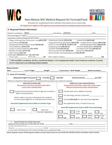 New Mexico Wic Prescription Form Preview
