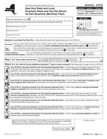 New York Form 810 Preview