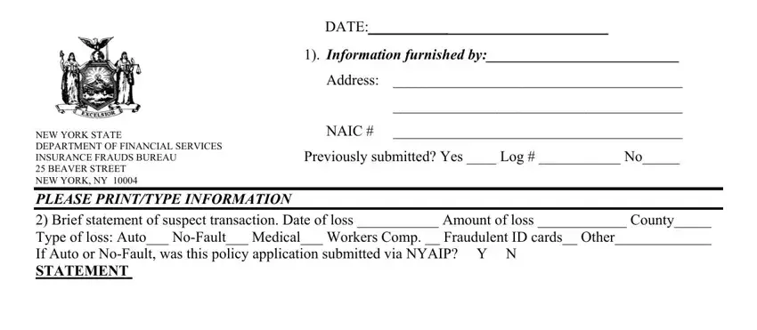 New York Form Ifb 1 spaces to fill out