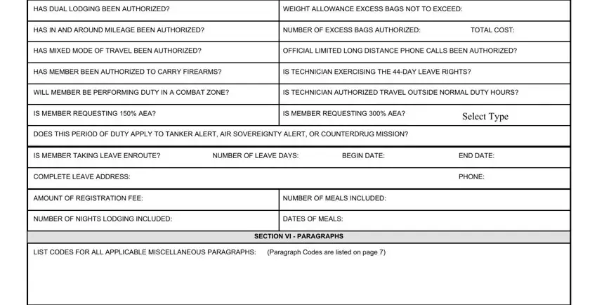 part 5 to entering details in 336 air national guard form