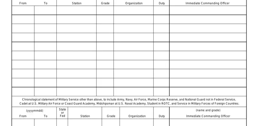 step 5 to filling out fillable ngb 62e