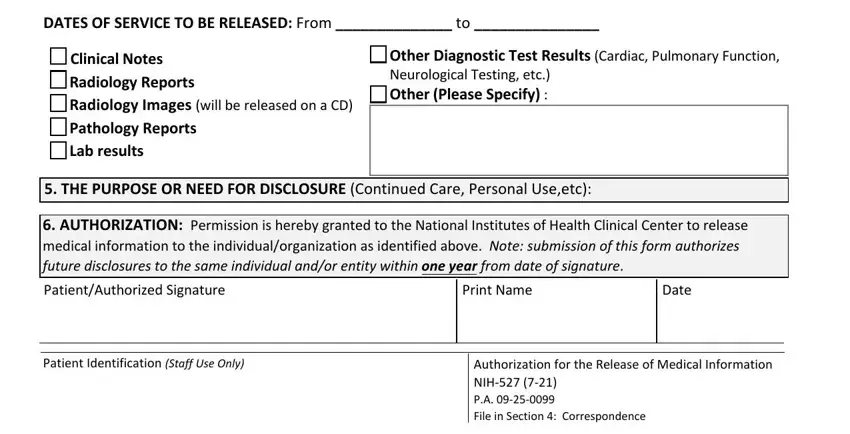 step 2 to finishing nih 527 form