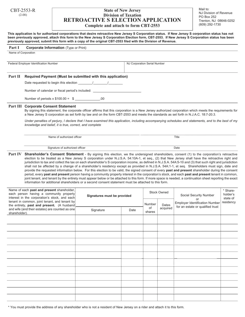 Nj Cbt 2553 R Form first page preview